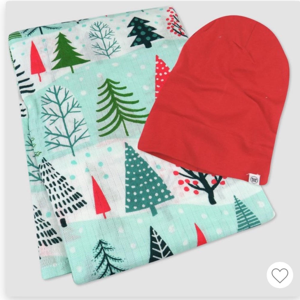Honest Baby Organic Cotton Holiday Swaddle Gift Set